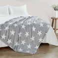 thumbnail image 5 of Home Soft Things Star Printed Flannel Travel Throw, 5 of 11