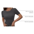 thumbnail image 4 of Remera PRETTYGARDEN 2025 para Mujer de Punto Acanalado Ajustada, 4 of 6