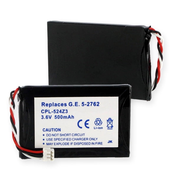 G.E. 5-2762 and 2770 LI-ION 500mAh Cordless Battery