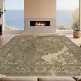 thumbnail image 2 of Design&I 8'x10' Washable Area Rug Sleek Flatweave Pet Friendly Boho Table Mediterranean Interlocking Scrollwork Abstract Vintage for King Size Bedroom, Under Bed, 2 of 7