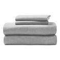 thumbnail image 2 of BNM Melange Soft Flannel Cotton Sheet Set, Twin XL, Gray, 2 of 11