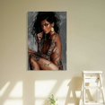 thumbnail image 5 of Shadudu Tattooed Woman Canvas Wall Decor Art Print 24x36 Inch Luxury Design for 24x36in, 5 of 7