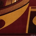 thumbnail image 4 of Allstar Burgundy Abstract Modern Area Carpet Rug (3' 9" x 5' 1"), 4 of 5