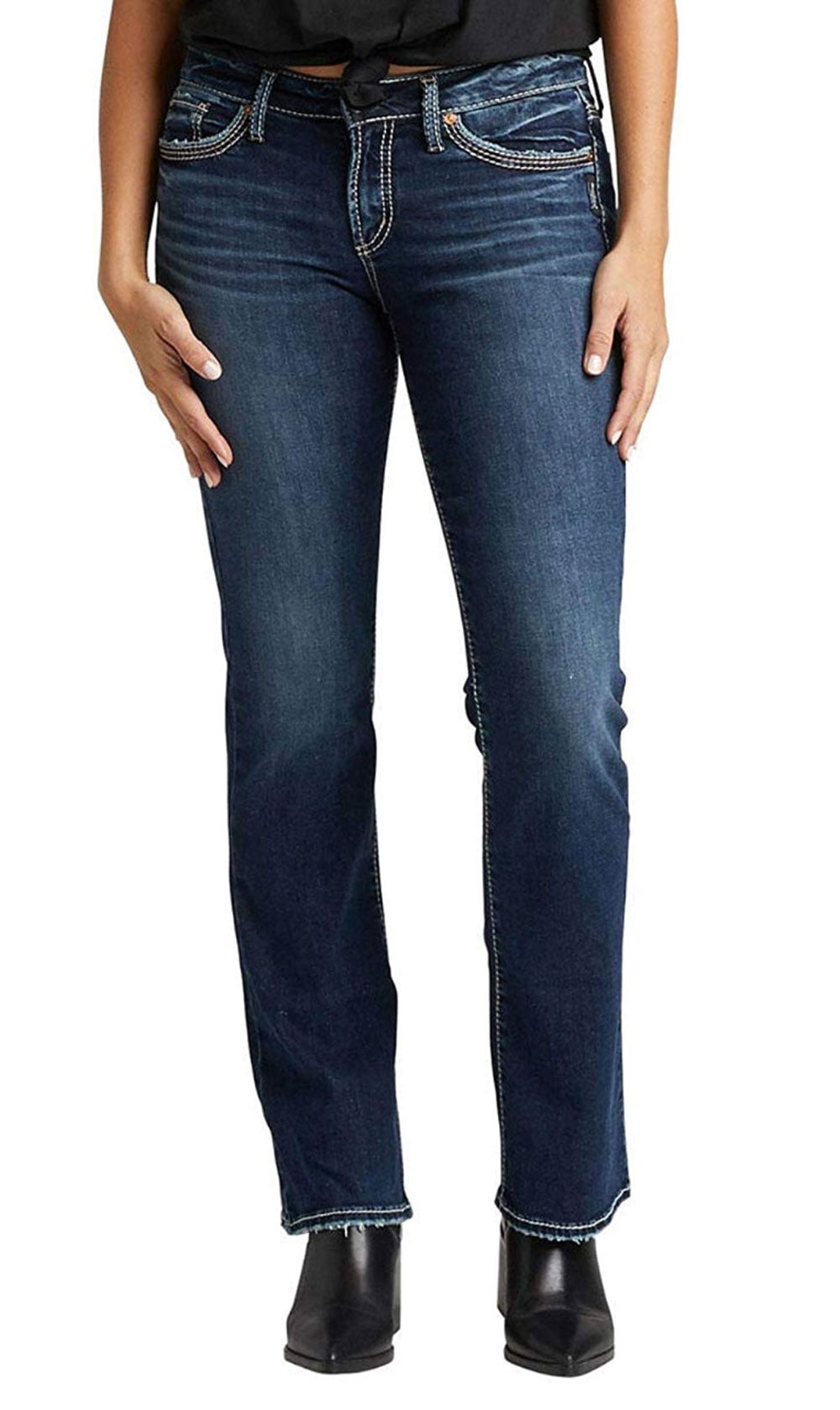 silver bootcut jeans