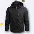 thumbnail image 4 of Abrigo Abrigo de hombre Senderismo Camping Ropa deportiva Térmica Exterior Outwears Primavera Otoño Chaqueta Kuymtek Negro T 3EG para Hombre, 4 of 5