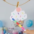 thumbnail image 4 of Colorful Ice Cream Cake Pinata for Birthday Parties,Surprise Candy Party Pinata - Fun & Interactive Party Decoration with Stick, 4 of 10