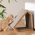 thumbnail image 4 of Rascador para gatos FUKUMARU casa de cartón muebles de protección cama para rascar, 4 of 5