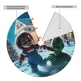 thumbnail image 4 of Lsque Chucky Print Christmas Tree Skirt, Tree Skirt with Ties or Velcro, Perfect for Holiday Decorations, Halloween, and New Year-48", 4 of 7