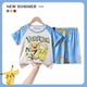 thumbnail image 2 of Pijamas de Pokémon para niños y niñas, traje de manga corta de dibujos animados, ropa de dormir informal, conjunto de ropa de casa, trajes de verano qym unisex, 2 of 2