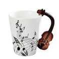 thumbnail image 1 of Taza de Cerámica Taza de Instrumentos Musicales Nota Estilo Café Taza de Leche Nad - Baoblaze  Taza de cerámica de 400 ml, 1 of 8