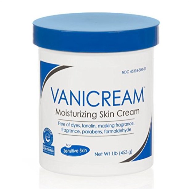 Vanicream Moisturizing Skin Cream for sensitive skin can be used for