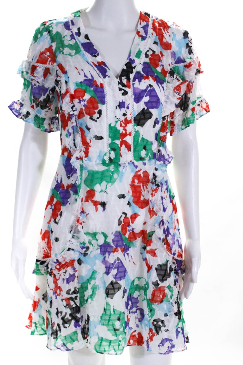 Tanya Taylor Womens Silk V Neck Rhett A 