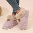 thumbnail image 7 of Ecetana Women's Bootie Slippers Memory Foam Furry Slipper Non-slip House Shoes with Fluffy Collar, 7 of 7