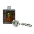 thumbnail image 2 of Lord of the Rings The Green Dragon Stainless Steel 1oz Mini Flask Key Chain, 2 of 4