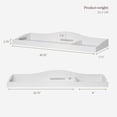 thumbnail image 3 of Evolur Changing Tray in Weathered White, Space Saver, 3 of 6