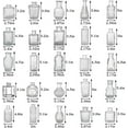 thumbnail image 5 of Bud Vases in Bulk 50, Glass Vases for Centerpieces, Small Vases for Flowers, Small Flower Vases for Centerpieces, Mini Vases, Vintage Vases, Clear Bud Vases for Wedding Table Decor, 5 of 10