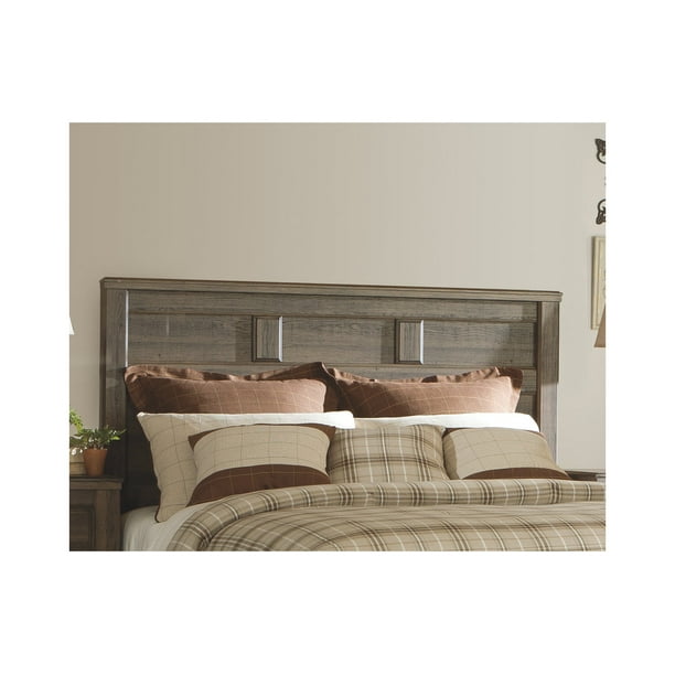 Signature Design By Ashley Juararo Dark Brown Vintage Finish Queen Panel Headboard Com Signature Design By Ashley Juararo Dark, Ashley Juararo King Bed Size
