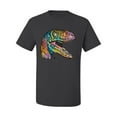 thumbnail image 3 of Dean Russo Raptor Animal Lover Men's Graphic T-Shirt, Charcoal, Large, 3 of 6