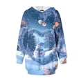 thumbnail image 4 of RKSTN Robes pour Femmes de Noël Imprimées Amples Robe Passe-Partout à Capuche Robe Chandail à Double Poche Robes Coupe Ample, 4 of 5