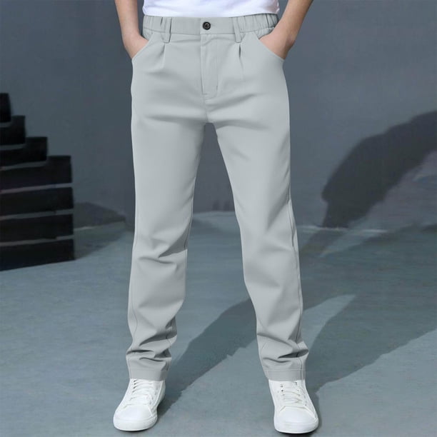 Cowsor Relaxed Fit Stretch Sweatpants Pants for Toddler to Youth Boys and Girls