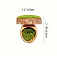 thumbnail image 3 of Pequeña Cueva Magnética para Escondites de Escaladores: Decoración de Terrario de Virutas de Madera Natural y Cáscara de Nuez con Follaje Artificial para Paredes de Acuarios de Cristal., 3 of 7