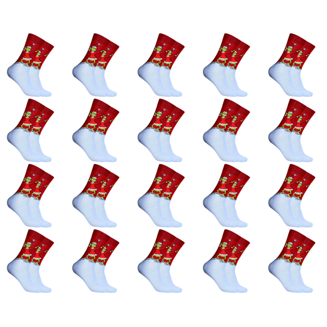 Monster Socks Cómodos Calcetines Navideños Unisex Suministros para Fiestas (D) Verde