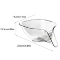 thumbnail image 3 of Ounissouiy Embudo de cesta de drenaje resistente y duradero, fácil de limpiar, hecho de PP, seguro y confiable Cocina y Comedor gris claro (pp), 3 of 6