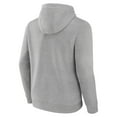 thumbnail image 3 of Men's Heather Gray Texas Rangers Official Logo Fitted Pullover Hoodie, 3 of 3