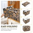thumbnail image 4 of WOBOGO Gingerbread Man and Candy Large Collapsible Storage Box Flip Lid Fabric Decorative Organizer Container Basket with Handles 16.5×12.6×11.8in, 4 of 7