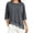 Dark Gray, variant on Hurxie Women's Summer Tops Oversized Lace Trim T Shirts Casual Loose Half Sleeve Asymmetrical Hem Tees Tunic Blouses White,M