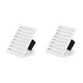 thumbnail image 1 of Vogacara Fake Eyelash Tray Display Glass Extension Elastic Stand Pallet Hand Tool Pad Palette Plate Strip Lashes for Makeup Accessories Blanco 2Conjunto, 1 of 6