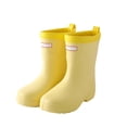 thumbnail image 4 of Elegyee Girls Rain Boots Unisex Solid Lightweight Soft Sole Non Outdoor Wear Rain Shoes, 4 of 5