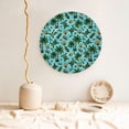 thumbnail image 5 of Balery Pineapple Sea Turtle Print Bone China Decorative Plate Ceramic Dinner Plates Art Crafts with Display Stand-7in, 5 of 6