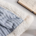 thumbnail image 2 of DISSA Sherpa Fleece Blanket Fuzzy Soft Throw Blanket Warm Cozy Blankets for Couch Sofa Bed(Pure Grey, 90"x90"), 2 of 7