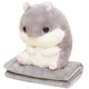 thumbnail image 1 of Yuarrent 2 en 1 lindo hámster coral polar peluche juguete tiro almohada y manta conjunto Decoración del hogar No.01, 1 of 6
