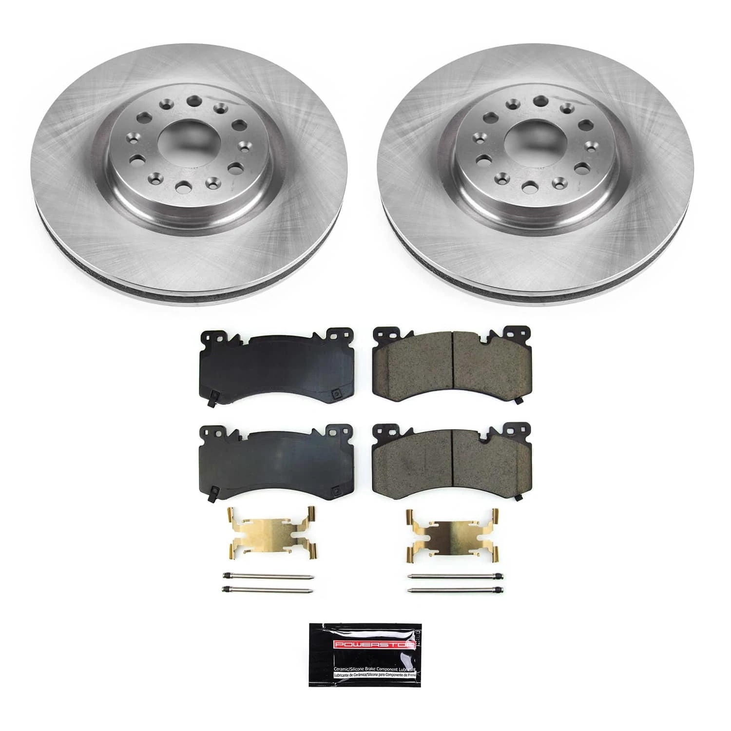 PowerStop Front Stock Replacement Brake Pad and Rotor Kit Fits: CADILLAC Select Models KOE9076