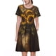 thumbnail image 1 of Easygdp Rustic Sunflower Bouquet para Vestido Transpirable de Mujer, Vestido Suelto de Manga Corta con Pliegues y Bolsillos para el Verano, 1 of 6