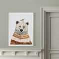 thumbnail image 4 of Wexford Home Fair Isle Bear II-Framed Canvas - White - 22X30, 4 of 4