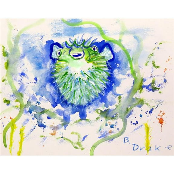 Betsy Drake TP541 24 x 30 in. Spiney Puffer Outdoor Wall Hanging