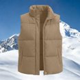 thumbnail image 4 of Yutgune Women's Puffer Vest Stand Collar Zip Up Sleeveless Jacket with Pockets Winter, 4 of 6