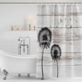 thumbnail image 2 of Polyester Fabric Farmhouse Flowers Shower Curtain, Retro Rustic Wild Floral Wooden Grian Waterproof Bathtub Curtain Bathroom Decor Set with Hooks 48 x 72 Inches, 2 of 6