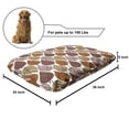 thumbnail image 2 of Autumn Pet Bed, Continuous Pattern of Zentangle Style Ornamental Leaves in Pastel Tones, Chew Resistant Pad for Dogs and Cats Cushion with Removable Cover, 24" x 39", Multicolor, by Ambesonne, 2 of 4