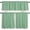 Clover Green, variant on Burnt Orange Kitchen Curtains Set, Tier Curtain 24 Inches Length, Rustic Farmhouse Solid Color Fall Window Treatment Valance and Tiers Set Decor for Living Room/Bedroom