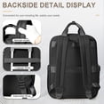 thumbnail image 3 of Travel Backpack For Women Men Airline Approved Carry On Bags For Airplanes Black Laptop Backpack Personal Item Backpack For Traveling On Airplane College Backpack With Laptop Compartment, 3 of 11
