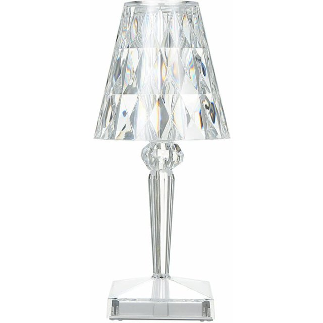 Lampe De Table En Cristal De Diamant, Lampe De Chevet De Chambre En Cristal Rechargeable Par Usb, Temperature/Luminosite Reglables, Type Tactile De Batterie Au Lithium - Avec batterie, type tactile esquí esquí Gafas de esquí
