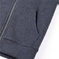 thumbnail image 7 of Fgnfyis Men's Hoodies & Sweatshirts Casual Loose Zipper Solid Color Male Hooded Hoodie for Comfort and Style Sweatshirt Men Dark Gray M, 7 of 7