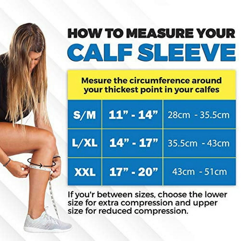  Calf Compression Sleeves, Medical Footless Compression Socks  Shin Splints Leg Brace 20-30mmHg with Graduated Pressure for Swelling Varicose  Veins Calf Pain Relief (Black, L) : Health & Household