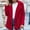 Red, variant on Tejiojio Coats Womens Ladies Warm Jacket Winter Solid Turn Coat Down Collar Lambswoo Outerwear