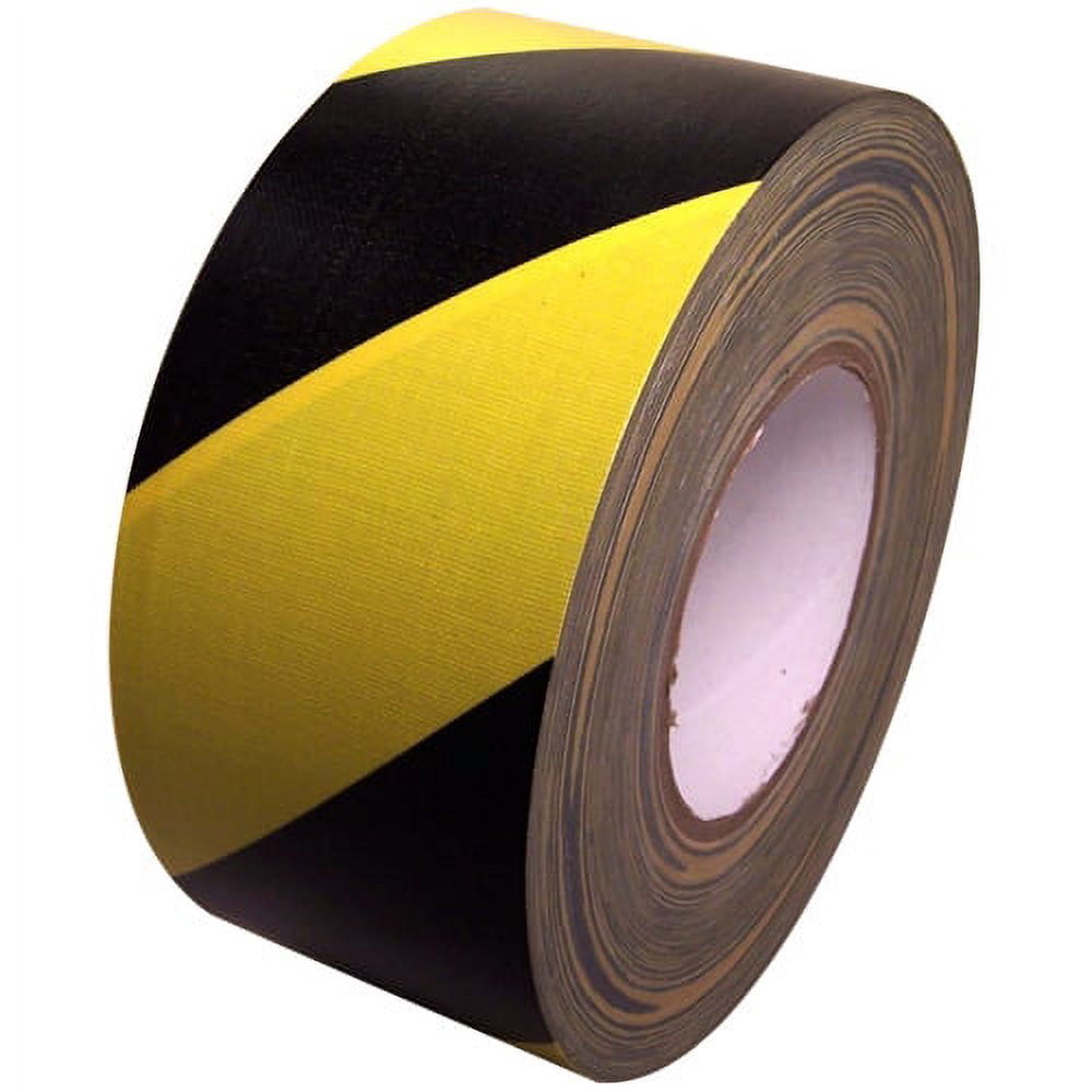 Yellow & Black Hazard Striped Duct Tape 3 X 60 Yard Roll