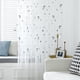 thumbnail image 5 of Cortina transparente bordada, cortina de gasa de ventana semi sombreada para balcón, dormitorio, comedor, 100x250 cm, azul, 1 pieza Advancent LF0160-02B, 5 of 7
